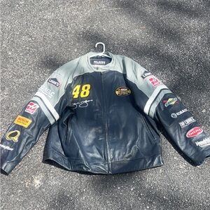 Jimmy Johnson NASCAR Nextel leather jacket